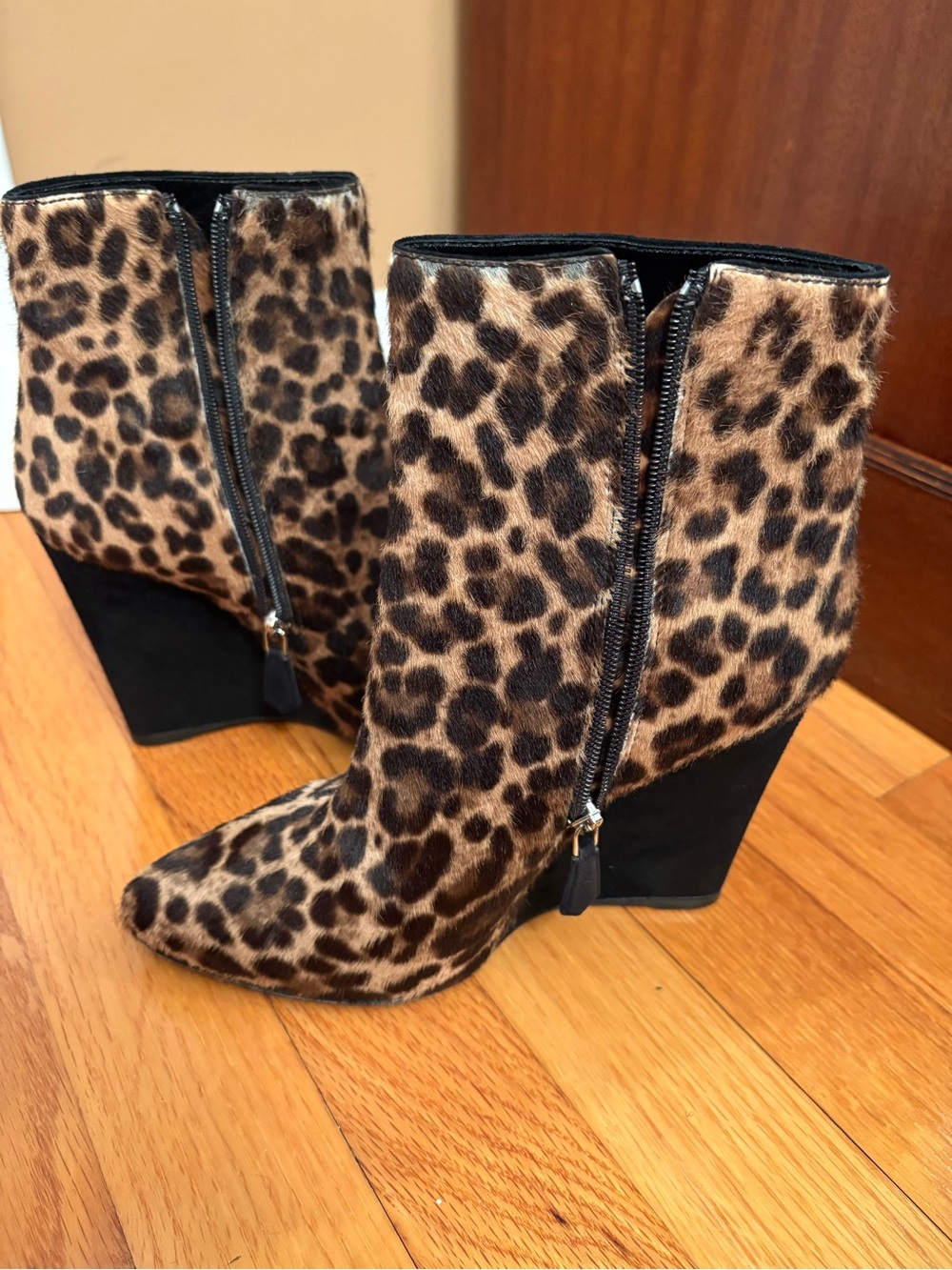 Prada Pony Hair Leopard Print Boots 7715 Size 36EU - Picture 8 of 12